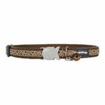 Reddingo Bedrock Desenli Kahverengi 12 mm Kedi Boyun Tasması
