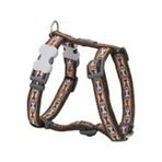 Reddingo Bone Yard Desenli Kahverengi 25 mm Köpek Boyun Tasması