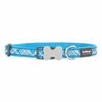 Reddingo Flanno Desenli Turkuaz 25 mm Köpek Boyun Tasması