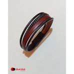 Redi Ridi El Yapımı Deri Bileklik MODEL.6248 - Çap 7 cm - Siyah