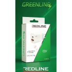 Redline Gl-20-Ac Whıte Charge Şarj Başlığı Usb + Type-C Girişli, Kablosu Yoktur