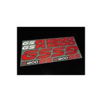 Redline Grafik BMW R1200 GS Reflektifli Kırmızı Adventure Sticker Set