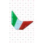 Redline Grafik Italya 3D Damla Sticker
