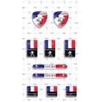 Redline Grafik Peugeot 10 Parça 3D Damla Sticker Set
