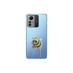 Redmi Note 12S ile uyumlu Splash arı tasarımlı şeffaf silikon kılıf