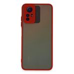 Redmi Note 12S Kılıf Montreal Silikon Kapak - Kırmızı