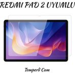 Redmi Pad 2 Uyumlu 11 Inç Fuchsia Tablet Temperli Cam Ekran Koruyucu - Şeffaf
