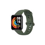 Redmi Watch 2 Lite Kordon Akıllı Saat Bileklik Kordonu Silikon Kayış + Ppma Nano Ekran Koruyucu Haki
