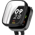 Redmi Watch 3 Ekran ve Kasa Koruyucu Kılıf Tam Ekran Koruyucu Akıllı Saat - Siyah