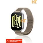 Redmi Watch 5 Active / Redmi 5 Lite Uyumlu Milanes Örgü Hasır Metal Kordon - Starlight