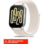 Redmi Watch 5 Active / Redmi Watch 5 Lite Uyumlu Hasır Örgü Cırtlı Naylon Kordon 22MM - Starlight