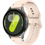 Redmud Teknoloji Honor Magic Watch 2 42 mm Ile Uyumlu (20 Mm) Dalgalı Dikiş Detaylı Silikon Saat Kordonu - Pembe
