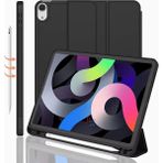Redmud Teknoloji Ipad Air 11 Inç 6.nesil Ile Uyumlu Tablet Kılıfı Standlı Uyku Modlu Kalem Bölmeli Akıllı Kılıf - Siyah