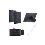 Redmud Teknoloji Samsung Galaxy Tab A9 Plus X210 11'' Uyumlu Standlı Kılıf Dokunmatik Kalem Ve Klavye Mouse 3'Lü Set