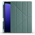 Redmud Teknoloji Samsung Galaxy Tab S10 Fe+ Plus 13,1 Inc (X620 X626)UYUMLU Üçgen Standlı Kalem Bölmeli Tablet Kılıfı - Haki