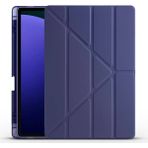 Redmud Teknoloji Samsung Galaxy Tab S10 Fe+ Plus 13,1 Inc (X620 X626)UYUMLU Üçgen Standlı Kalem Bölmeli Tablet Kılıfı - Lacivert