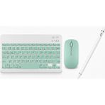 Redmud Teknoloji Samsung Galaxy Tablet Modelleri ile Uyumlu Klavye Mouse ve Dokunmatik Kalem Seti 3 In 1 Blukey Trio - Açık Yeşil