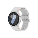RedMud Teknoloji Samsung Galaxy Watch 4 5 6 7 FE 40 40 44 Classic42 43 46 47mm İle Uyumlu Kavisli Spor Silikon Kordon Gri