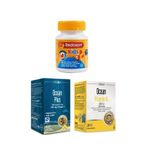 Redoxon Kids Çocuklar İçin C, D Vitamini ve Çinko Desteği 60 Çiğneme Tablet + Balık Yağı 30 Kapsül + Vitamin D3 600 IU 20 ml Seti