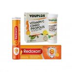 Redoxon Vitamin C 1000 mg 15 Efervesan Tablet + Youplus Vitamin C Çinko Propolis 20 Efervesan Tablet