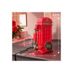 Redphone Retro Kırmızı Telefon Kulübesi Tasarımlı Masaüstü Telefon Sabit Hat Telefonu Ofis Ev VIP Kırmızı