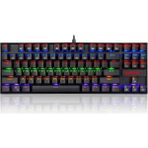 Redragon K552-KR Kumara Red Switch Rainbow Tkl Tr Q Mekanik Siyah Kablolu Gaming (Oyuncu) Klavye - Çok Renkli