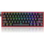 Redragon K617-RGB 16,8 Milyon Rgb Aydınlatma, Red Switch Fizz%60 Q Türkçe Kablolu Mekanik Oyuncu Klavyesi Siyah - standart