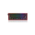 Redragon K617-RGB Fızz Rgb %60 Kablolu Mekanik Klavye, Türkçe, Red Switch, Siyah