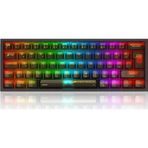 Redragon K617 Rgb Fizz Şeffaf Siyah Kablolu Mekanik 61 Tuşlu Türkçe Oyuncu Klavyesi