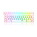 Redragon K630W-RGB Dragonbord %60 Blue Switch Mekanik Klavye beyaz