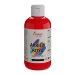 REDROSE COLOR Kırmızı Akrilik Boya 250gr Sanatsal, Dekoratif, Hobi Amaçlı, Canlı Renkler