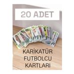 RedroX Kick Off Prime Karikatür Futbolcu Kartları 20 Adet