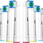 REDTRON Oral B (8 Sayılı) için Yedek Fırça Başlıkları, Hassas Temizlik için Profesyonel Oral B Fırça Başlıkları, Pro1000 Pro3000 Pro5000 Pro7000 ve Daha Fazlası ile Uyumlu Diş Fırçası Başlıkları