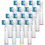 REDTRON Oral B İçin 16 Paket Elektrikli Diş Fırçası Yedek Başlıkları, EB17-P Hassas Temiz Fırça Başlıkları Pro 1000/3000/5000, Vitality Smart Genius Serisi Uyumlu