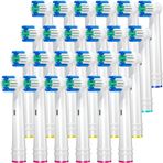REDTRON Oral B için Yedek Fırça Başlıkları, Oral B Braun için 24 Paket Elektrikli Diş Fırçası Başlığı, EB17-P Hassas Temiz Fırça Başlıkları pro 1000/3000/5000, Vitality Smart Genius Serisi