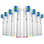 REDTRON Oral B için Yedek Fırça Başlıkları, Oral B Braun için 8 Paket Elektrikli Diş Fırçası Başlığı, EB17-P Hassas Temiz Fırça Başlıkları pro 1000/3000/5000, Vitality Smart Genius Serisi