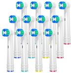 REDTRON Oral B için Yedek Fırça Başlıkları, Oral B Elektrikli Diş Fırçası Başlığı, Klasik Hassas Temiz Fırça Başlıkları Profesyonel Bakım, Vitality Pro Smart Genius Serisi, 12 adet Beyaz EB20-P