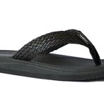 REDVOLUTION Flip Flop Rhinestone Yumuşak Orta Taban Örgü Siyah Kadın Sandalet