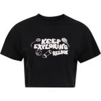 Reebok Check Crop Tee Siyah Kadın Kısa Kol T-Shirt