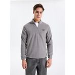 Reebok Cn 10907 Pıer Polar Hz Gri Regular Fit Düz Erkek Zip Ceket - 2XL