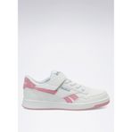 Reebok Court Advance Elastic Lace & Top StrapSneaker üniseks çocuk spor ayakkabısı, White Playfulpink Warpedblue, 31 EU