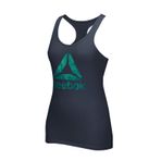 Reebok Crossfit Kadın Lacivert Delta Logolu Racerback Kolsuz Bluz BV2504