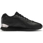 Reebok Glıde Rıpple Siyah Kadınlar İçin Spor Ayakkabı Suni Deri Dolgu Taban Günlük Kullanıma Uygun