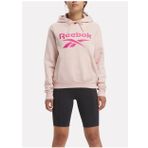 Reebok IQ4432 ID BIG LOGO FLEECE Açık Pembe Kadın Yuvarlak Yaka Sweatshirt