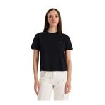 Reebok LC 6629 NEW ID UNIQ TEE Yuvarlak Yaka Regular Fit T-Shirt, S, 5003262462, Siyah, Kadın