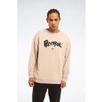 Reebok New ID OVRS GFX Crew Gri Erkek Sweatshirt