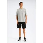 Reebok Sılıcone Badge T-Shırt Gri Erkek Kısa Kol T-Shirt - XL
