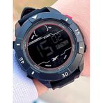 Reebok Silikon Kordon 50 Mt Suya Dayanıklı Dijital Seri Büyük Kasa Spor Erkek Kol Saati Rv.pbıg-Bg02
