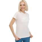Reebok Te Graphic Tee - Vector Lila Kadın Kısa Kol T-Shirt - XL - Pembe