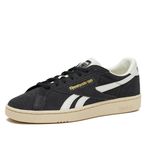 Reebok Üniseks-Yetişkin Kulübü C Grounds UK Vintage Spor Ayakkabı Günlük Tenis Erkek Ayakkabıları, Yıkanmış Siyah/Kağıt Beyaz/Tebeşir, 13.5 Women/12 Men